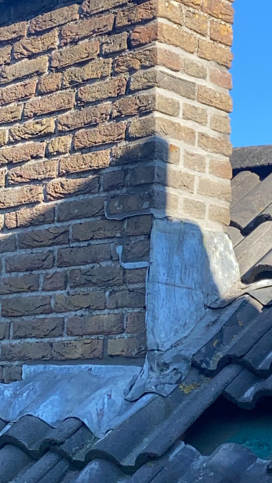 beschadigde loodslab Eindhoven